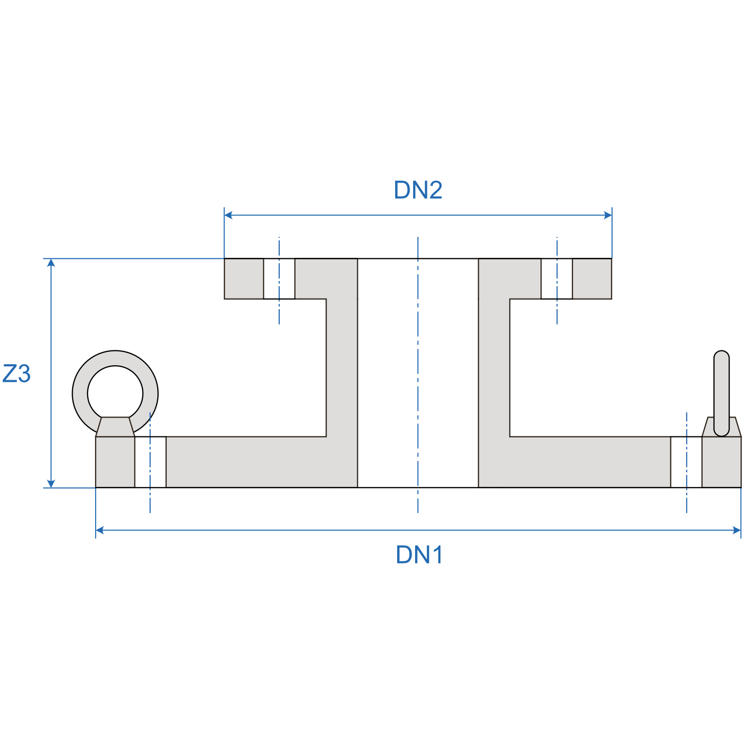 Blanking Flange With Off Take