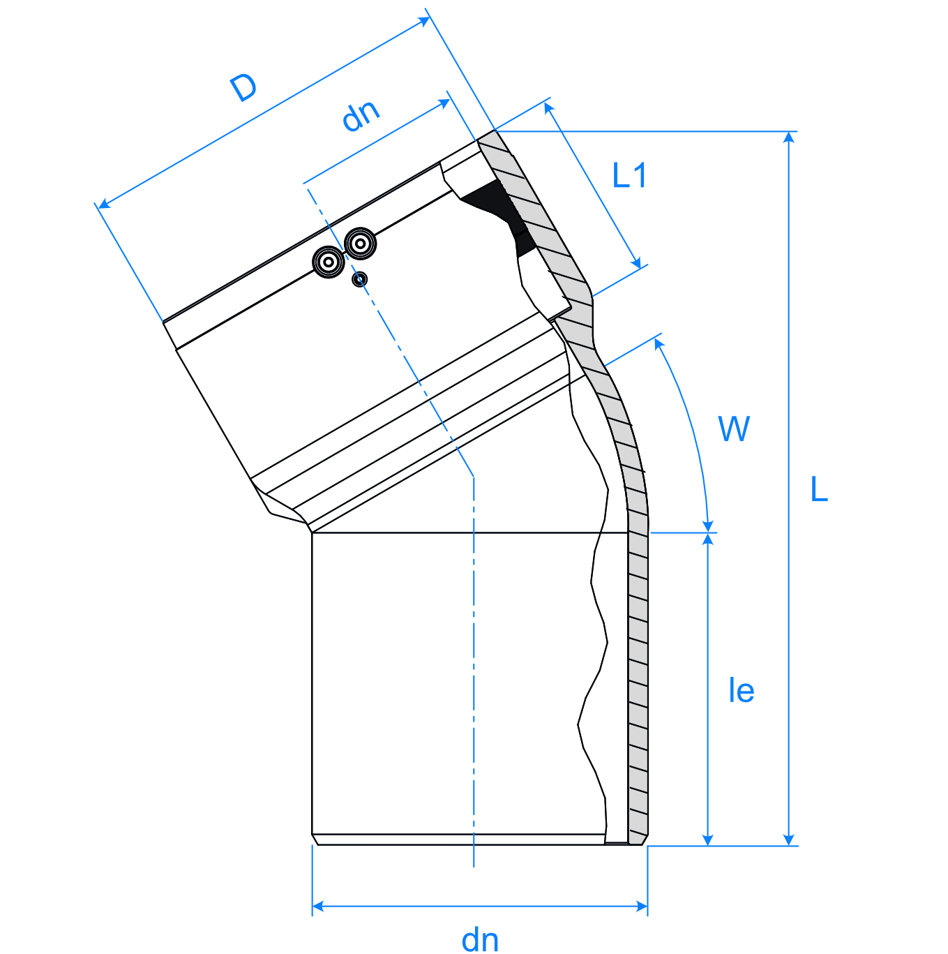 ABMS Sewage Coupler Spigot Ill