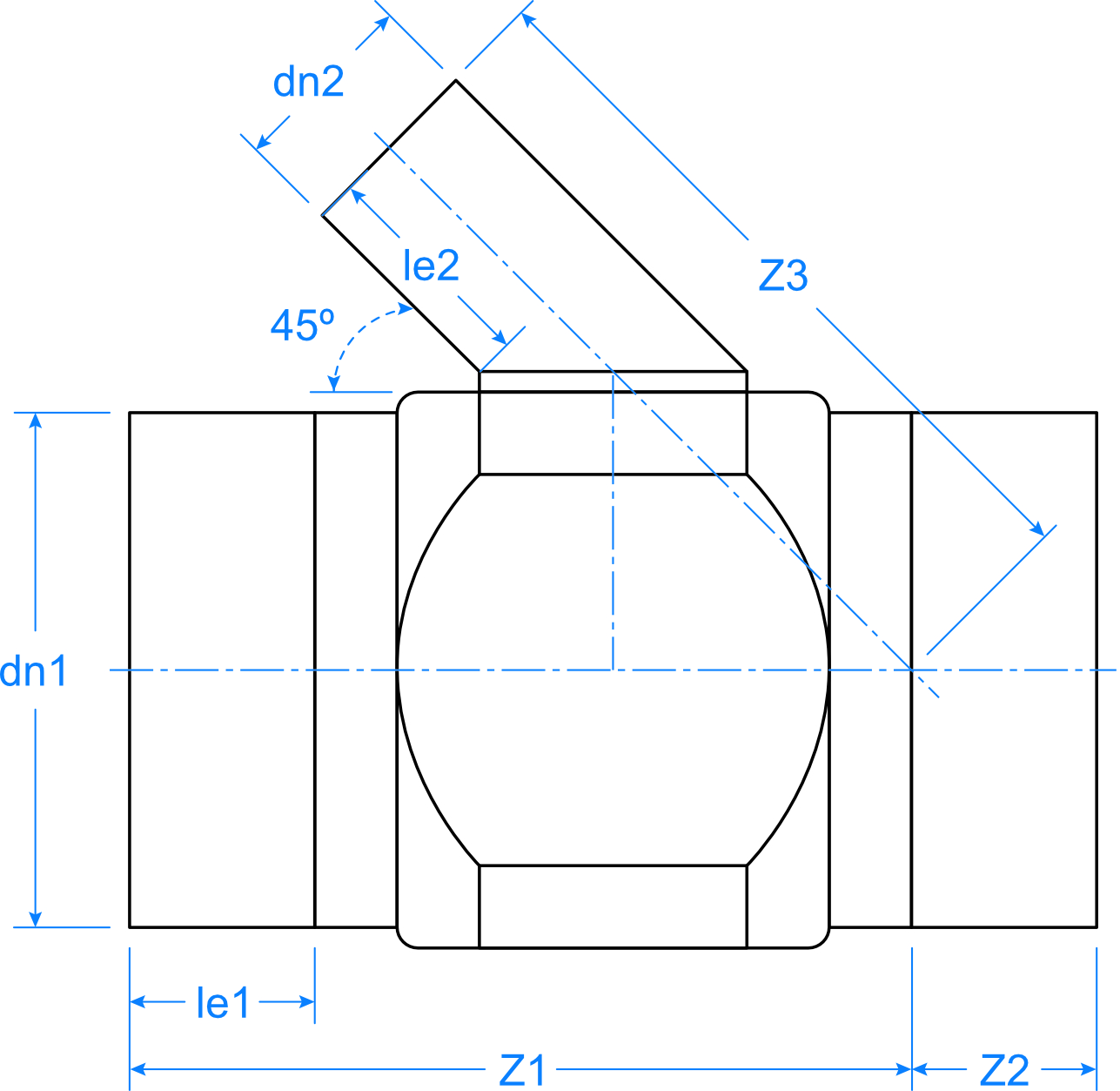 Mill Pro Tee 45 Red Fab LS Blk Ill